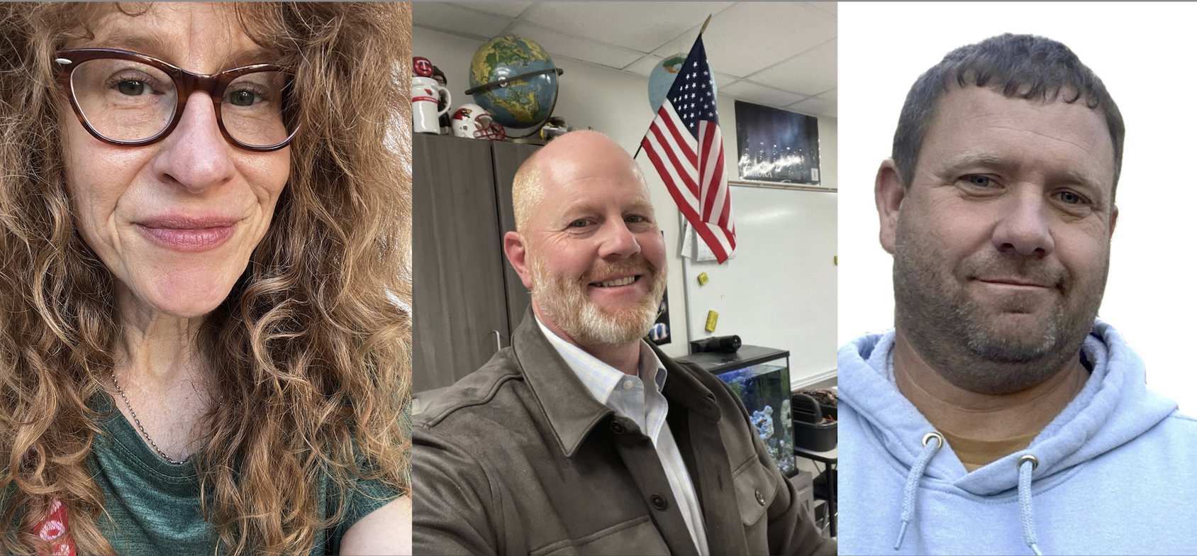 Lori Ann Hallstrom, Tom Lanoue and Michael Davis