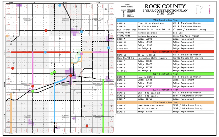 Graphic courtesy of the Rock County Highway Department