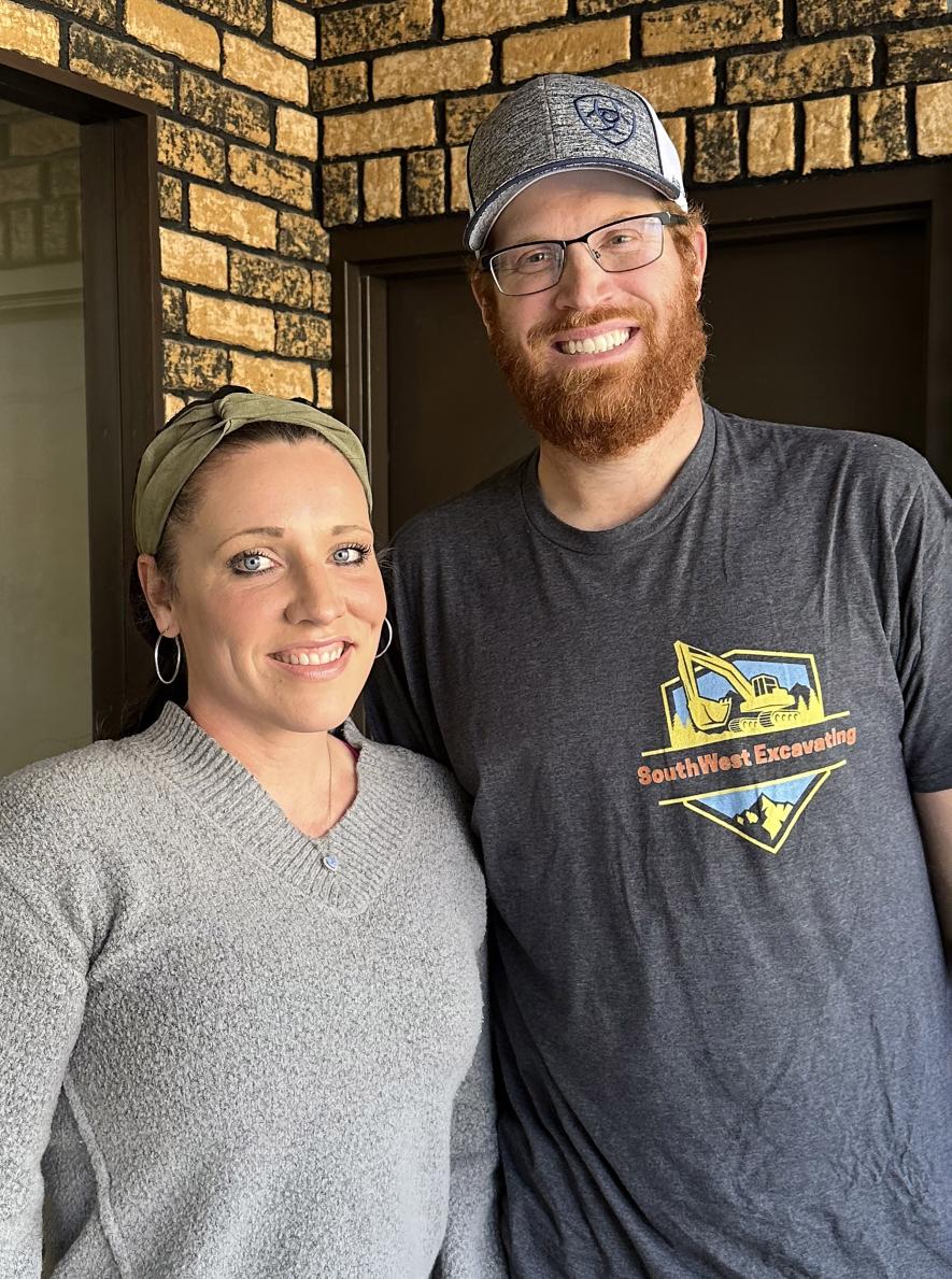 Jacinda and Steve Walker started their Luverne business, SouthWest Excavation, in January 2024. Lori Sorenson/Rock County Star Herald Photo