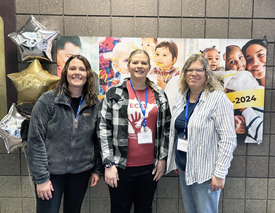 Angie Janiszeski (left), Amy Chapa and Lisa Nath attended the Minnesota Association for Family and Early Education convention April 10-12 in St. Cloud. Submitted Photo