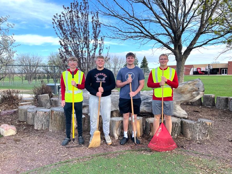 Pictured are (from left) Eli McLendon, Ryker Johnson, Eli Woodley and Keaton Ahrendt. Shared Image