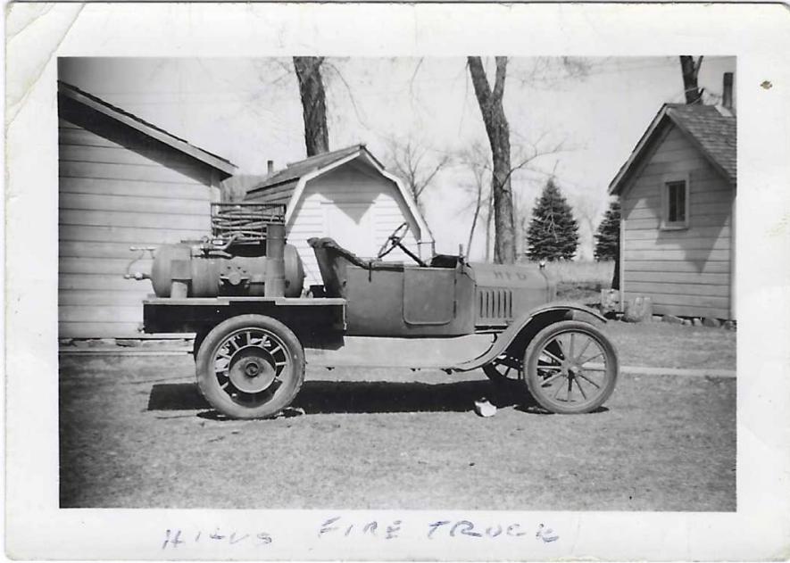 Hills’ first fire truck.