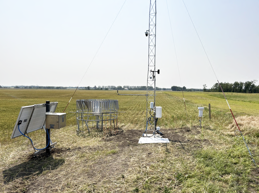 The proposed weather station that will be located on property in the Rock County Rural Water waterhead area will consist of a tower and related measuring equipment in a 30-by-30-foot area. Contributed photo