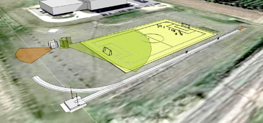 Fundraising for a running track at Hills-Beaver Creek High School in Hills surpassed its $450,000 goal, and construction will start next year. Kristi Metzger, a 1993 H-BC graduate, was instrumental in securing the funding that is now at $500,000. Contributed Graphic