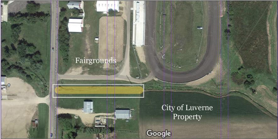 Rock County Commissioners approved $20,000 for the Rock County Ag Society on Nov. 21, part of which is allocated for the purchase of a strip of land south of Poplar Creek adjoining the fairground property.