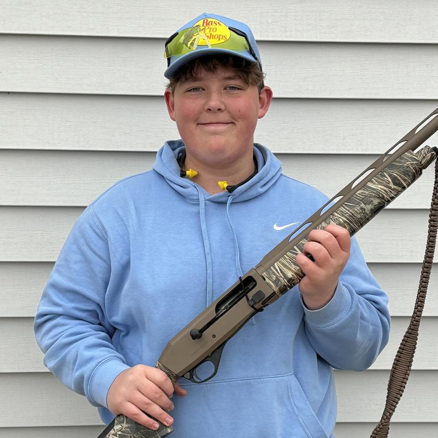 Freshman Carter Johnson shot a perfect 25 in Week 4 of the fall trap season. 
