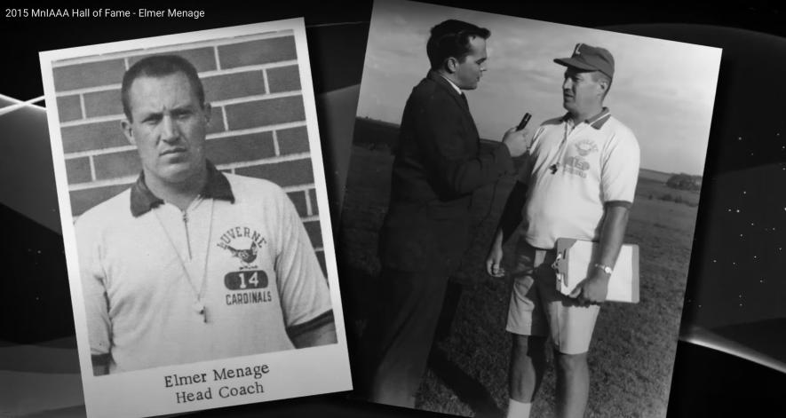 Elmer Menage was District 8 Football Coach of the Year in 1974, Region 2 Football Coach of the Year in 1974, Region 3A Activities Director of the year in 1991-1992, Minnesota Football Coaches Hall of Fame in 2000 and Minnesota Athletic Director Hall of Fame in 2015. (Photos from MnIAAA slideshow)
