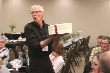 George Bonnema will be remembered for his legendary carrot cake that he often donated to local fundraisers, including the Generations dessert theater events. Rock County Star Herald File Photo