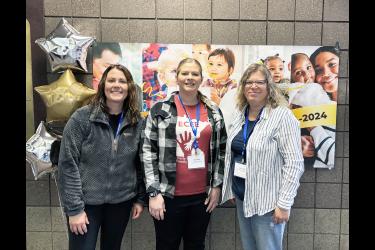 Angie Janiszeski (left), Amy Chapa and Lisa Nath attended the Minnesota Association for Family and Early Education convention April 10-12 in St. Cloud. Submitted Photo