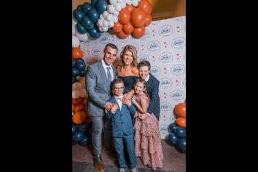 Pictured at a 2023 gala Jack's Basket are Chris and Carissa (Nieuwboer) and their children (from left) Jack, Taylor and Luke. Submitted Photo