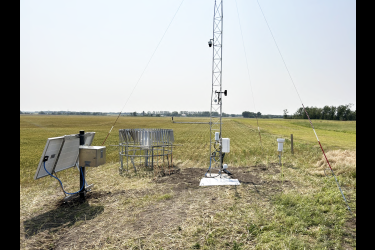 The proposed weather station that will be located on property in the Rock County Rural Water waterhead area will consist of a tower and related measuring equipment in a 30-by-30-foot area. Contributed photo