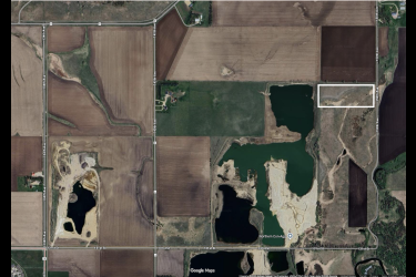 The City of Luverne is leasing a 15-acre parcel of land northeast of town to Northern Con-Agg for gravel extraction. The northwest portion of the parcel designated for gravel mining is roughly 8 to 10 acres. The land is located along 150th Avenue near the large mining area already operated by Northern Con-Agg. 