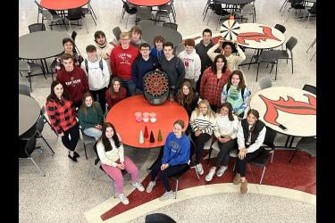 Pictured are (front, from left) Emma Lusty, Abby Boltjes, (second row) Corynn Oye, Kendra Thorson, Julia Hoogland, Kayla Bloemendaal, Augusta Papik, Hailey Como, (third row) Mrs. Kopp, Zach Terrio, Isaac DeBates, Keaton Ahrendt, Zane Walgrave, Chase Matthiesen, Levi Huisman, Tiana Franken, Andrea Luitjens,  (back) Nathan Kinsinger, Will Serie, Layne Sasker, Lucas Kelly, Austin Sandbulte and Traytan Sayavong. Lori Sorenson/Rock County Star Herald Photo