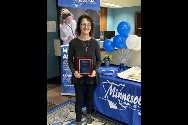 Minnesota West Community and Technical College hosted a retirement party Monday afternoon in Luverne for Lisa Smith, director of the school’s Medical Assistant Program. Lori Sorenson/Rock County Star Herald Photo