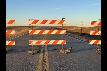 Barricades were placed on county roads during the initial investigation of the fatal hit and run on Dec. 13.