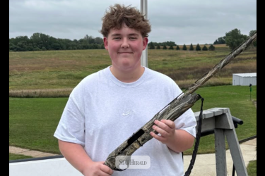 LHS junior Carter Johnson records a perfect 25 targets hit in his second round of shooting at the Luverne Sportsman’s Club.