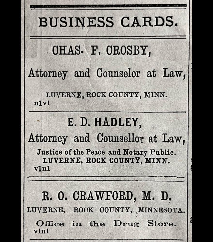 Business Cards - Crosby / Hadley / Crawford