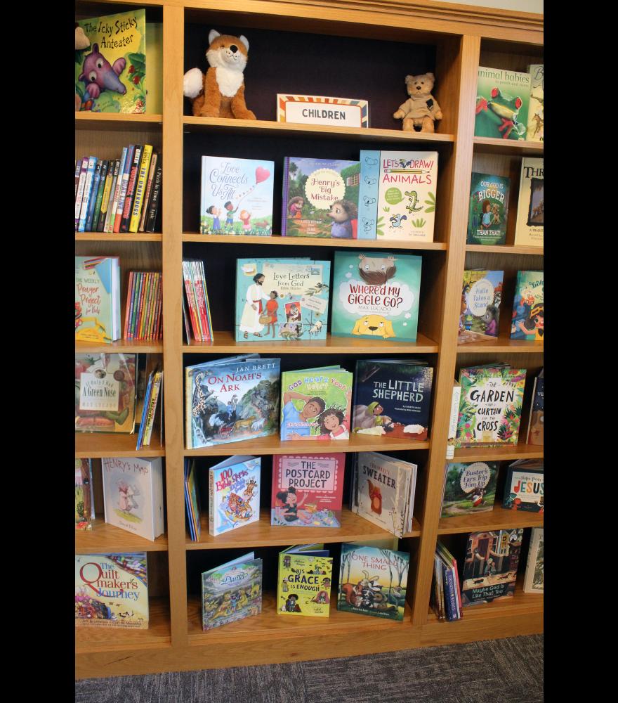 The Grace Lutheran Church library contains wide selection of children and adult books. Books can be signed out and taken out of the church for reading at home.