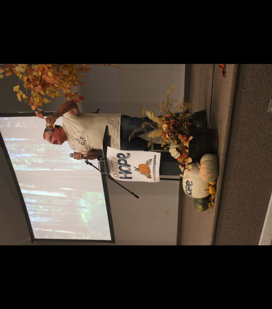 Gary Esselink is Game Plan 4 Hope’s board chairman, and he offered a toast of apple cider in recognition of the organization’s accomplishments in the past year.